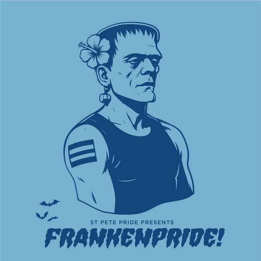 FrankenPride T-Shirt | Crew & V-Neck | St. Pete Pride Halloween 2025