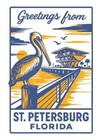 B Greetings from Florida Greeting Card Set — Gulfport & St. Petersburg (3-Pack)