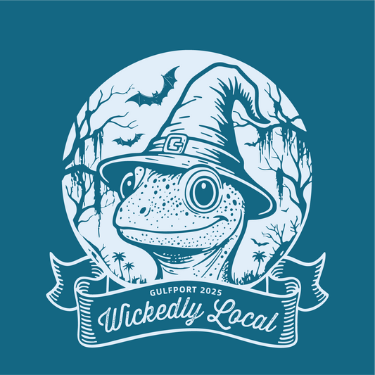 Wickedly Local Gecko Halloween Unisex T-Shirt — Gulfport, Florida