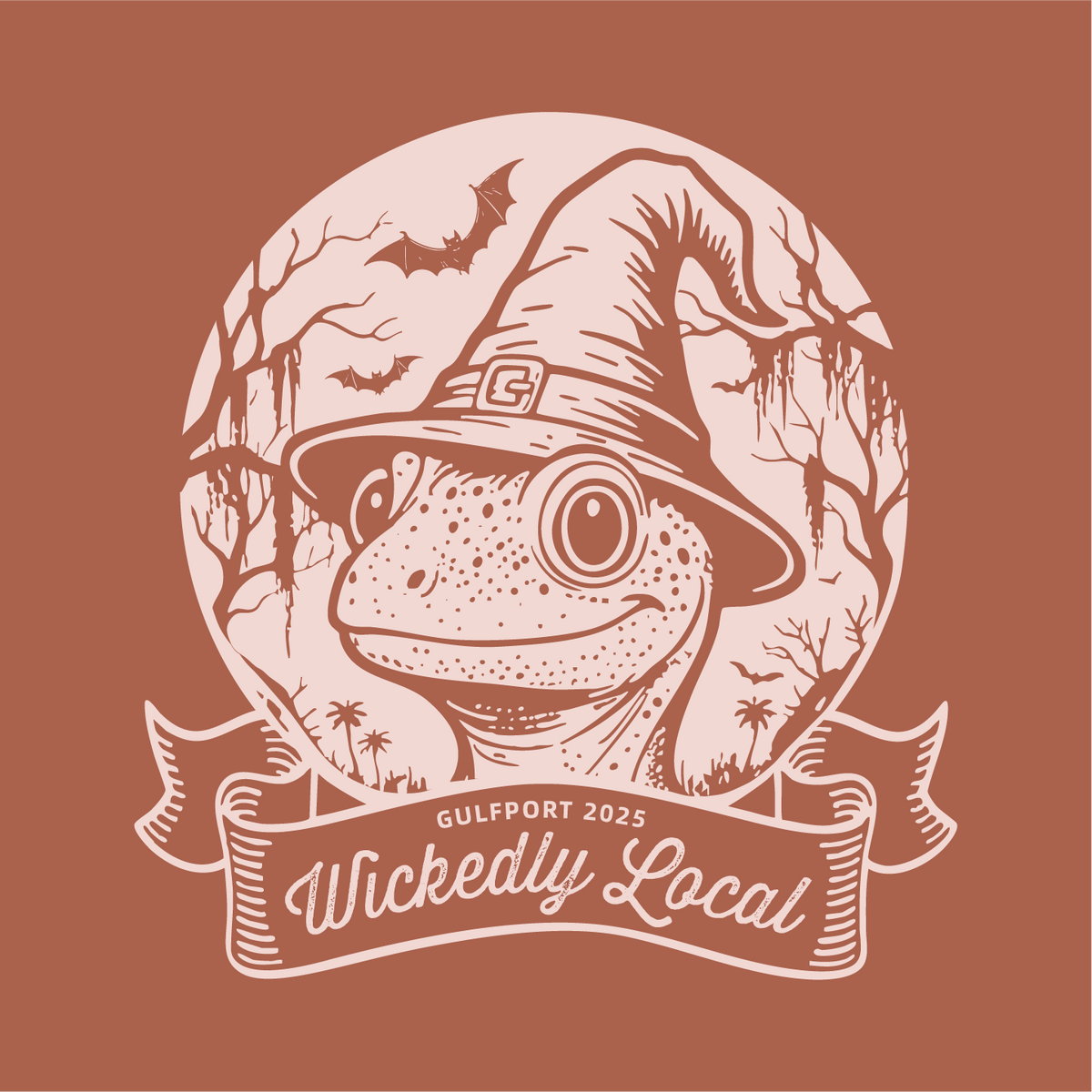 Wickedly Local Gecko Halloween Unisex T-Shirt — Gulfport, Florida