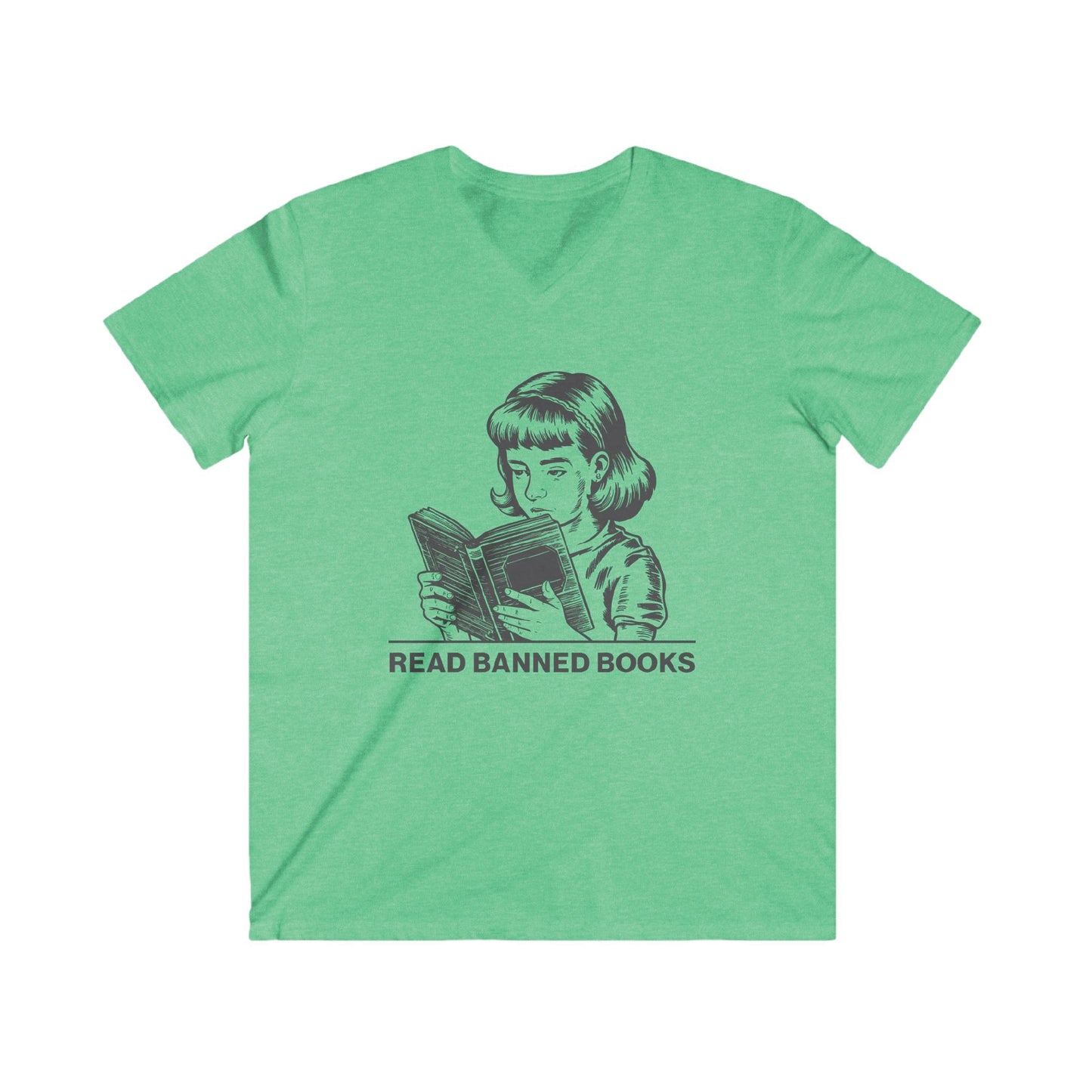 Read Banned Books T-Shirt | Crew & V-Neck | Hand-Printed in Gulfport, FL | Effortless City