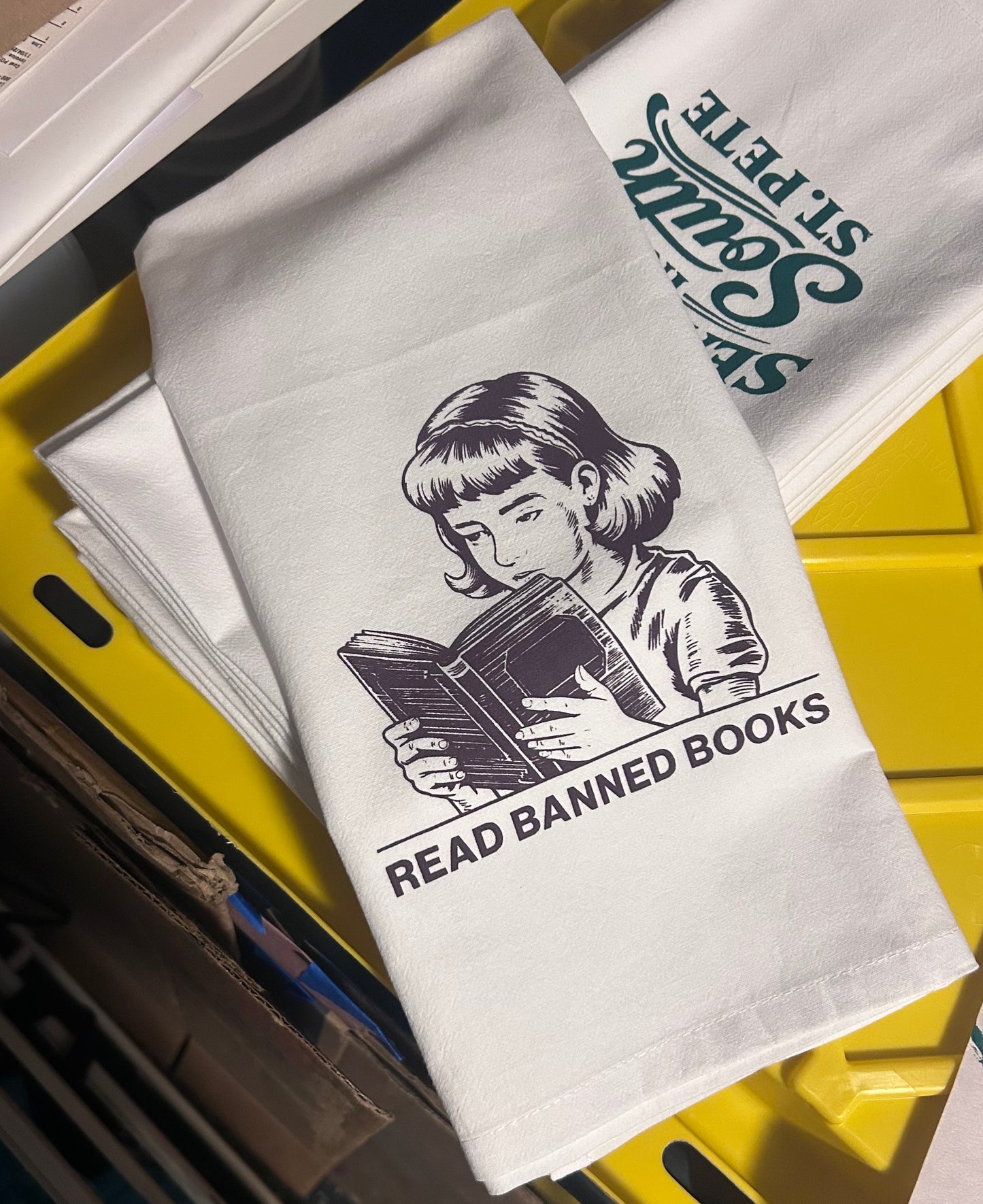 Read Banned Books Tea Towel | Book Lover Gift