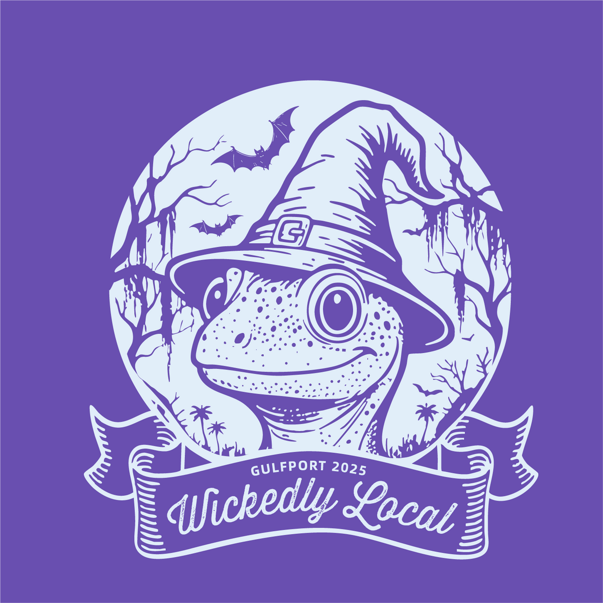 Wickedly Local Gecko Halloween Unisex T-Shirt — Gulfport, Florida